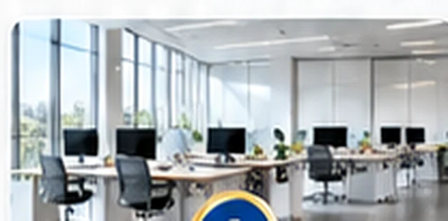 Tidy modern office illustration