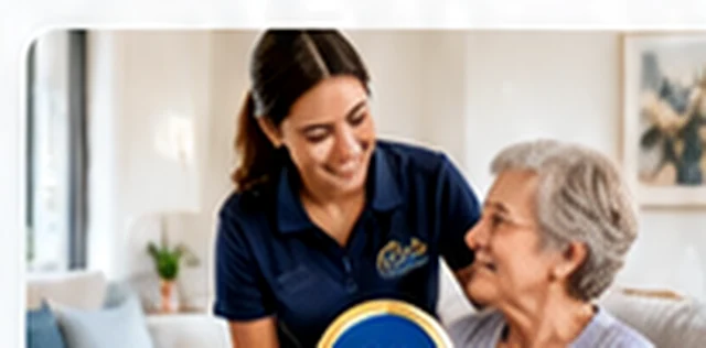 Illustration of supportive in-home care